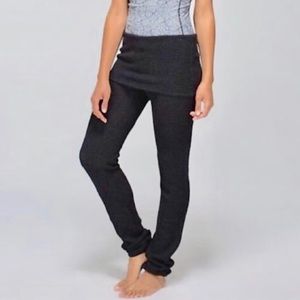 LULULEMON citta knit pants cashmere blend 4 black